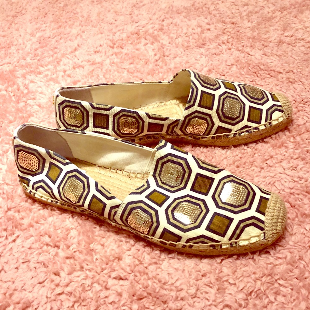 TORY BURCH Cecily embellished espadrilles